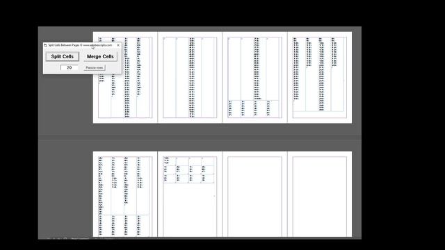 Split Cells Between Pages - Script for Adobe InDesign смотреть онлайн