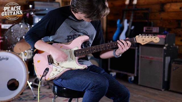 No Talking...Just Tones | Fender Custom Shop '60 Strat Shell Pink Over 3-Tone Sunburst Heavy Relic смотреть онлайн