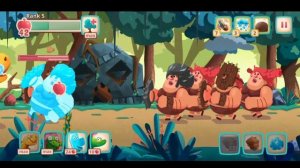 Dino Bash level 117 (New Dino Spino) Android walk-through Gameplay...!