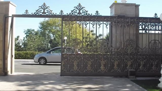 Ворота откатные (патина, вес 600кг) смотреть онлайн