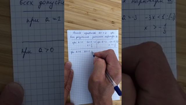 Задача с параметром. Линейное неравенство. Урок 7. смотреть онлайн