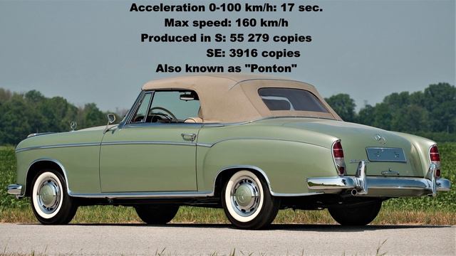 Mercedes Benz S/SE (1954-1961) interior, exterior, engines, details and more.. смотреть онлайн