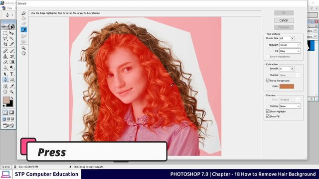 How to Remove Hair Background in Photoshop 7.0 | Chapter 18 | In Hindi смотреть онлайн