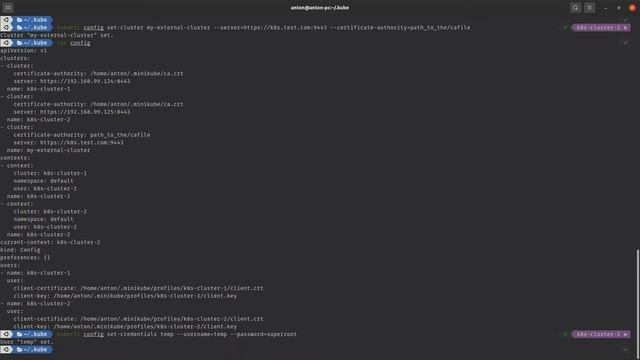 4 - Как использовать kubectl с несколькими Kubernetes кластерами смотреть онлайн