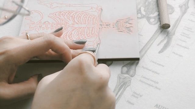☾ Making Skeleton Rubber Stamp ☾ Semi Art ASMR | Kiv Bui смотреть онлайн