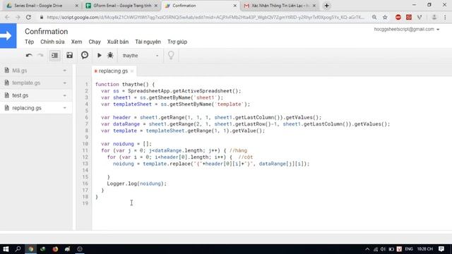[Script Email 6] Gửi Email Theo Template Cho Sẵn || Apps Script || hocggsheet.com смотреть онлайн