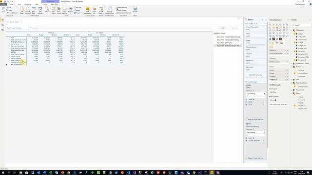 Make a basic P&L or Income statement [Tutorial] Using Financial Reporting Matrix for Power BI смотреть онлайн