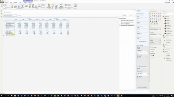 Make a basic P&L or Income statement [Tutorial] Using Financial Reporting Matrix for Power BI