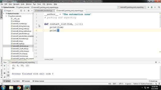 args and kwargs | packing and unpacking | Python Tutorial 18 *** OLD *** смотреть онлайн