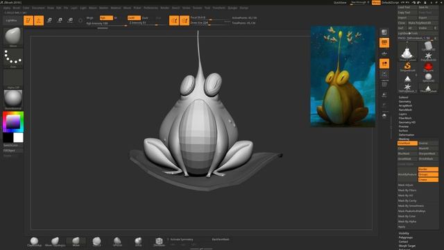 ZBrush практика: Лягушка #2 смотреть онлайн