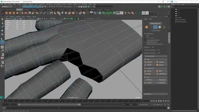 Моделирование 3D объектов, создание руки в Maya смотреть онлайн