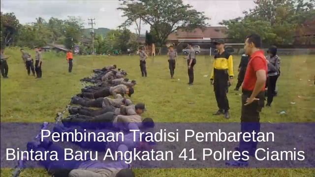 Pembinaan Tradisi Pembaretan Bintara Baru Angkatan 41 Polres Ciamis смотреть онлайн