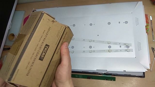 Shivaki STV-32LED17 сломался, звук есть, изображение пропало, сгорели светодиоды. смотреть онлайн
