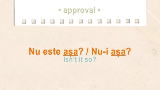 Romanian Word of the Day: AȘA смотреть онлайн