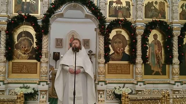 10 января, Неделя по Рождестве. Проповедь. смотреть онлайн