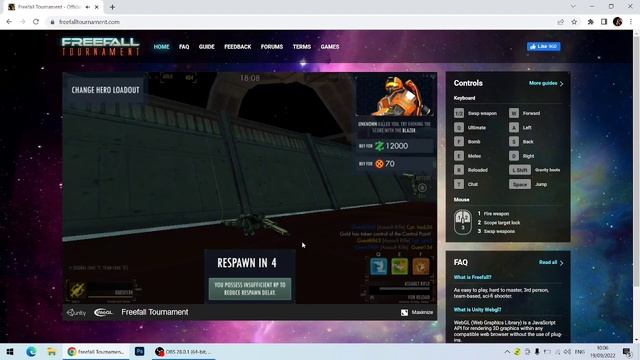 Freefall Tournament-Best Game on Browser [Third Person Shooter] смотреть онлайн