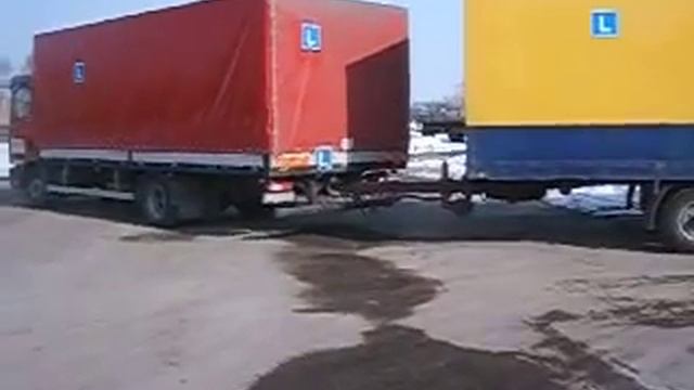 OSK Staszak Krasnystaw Parkowanie prostopadłe Man TGL 12.240 смотреть онлайн