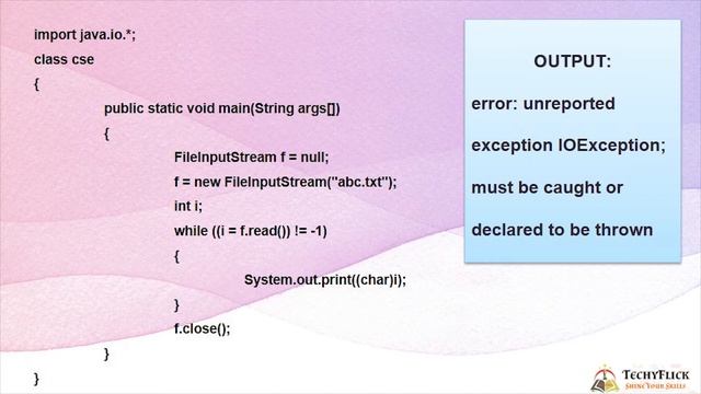 JAVA BUILT-IN EXCEPTIONS смотреть онлайн