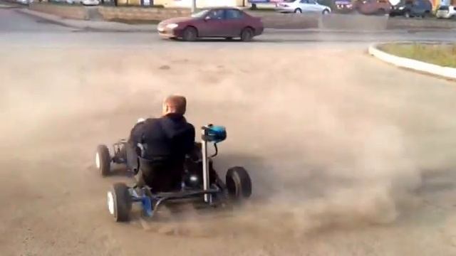 собрали картинг с двигателем от восхода ! тема ! ржач смотреть онлайн