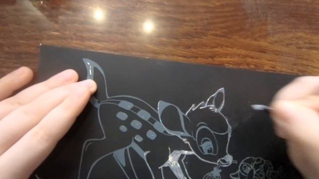 Гравюра для детей - "БЕМБИ иТОПОТУН" - процарапала красивый рисунок/ФИКС-ПРАЙС для детей. смотреть онлайн