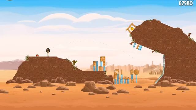 Прохождение Angry Birds Star Wars на 3 Звезды: Tatooine Уровень 1-13 смотреть онлайн