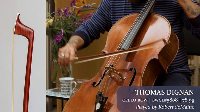 Thomas Dignan cello bow #/958 Robert deMaine / at the Metzler Violin Shop смотреть онлайн