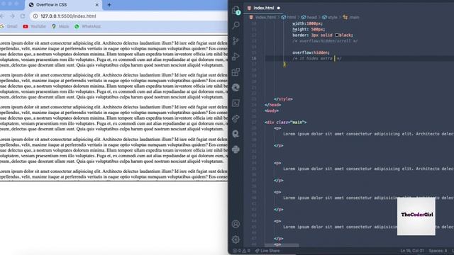 Overflow Property Hidden,Scroll CSS Tutorial смотреть онлайн