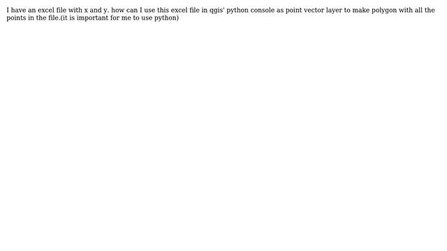 GIS: make polygon by points with python смотреть онлайн