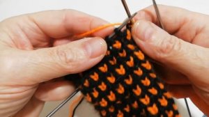 ДВУХЦВЕТНЫЙ УЗОР //ЛЕНИВЫЙ ЖАККАРД СПИЦАМИ  ПО КРУГУ//POTTER 2 COLORS//#вязаниеспицами#носки