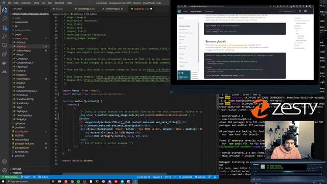 How to launch a Next.js website with Zesty.io Headless CMS and Bootstrap React смотреть онлайн