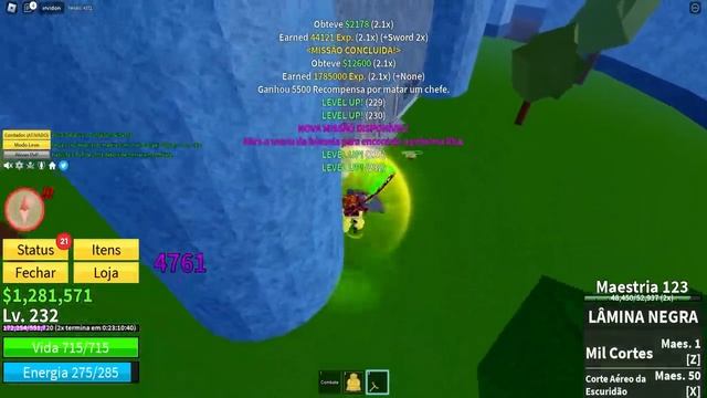 ATIVEI O NOVO MODO ROBUX INFINITO NO BLOX FRUITS! - ROBLOX смотреть онлайн