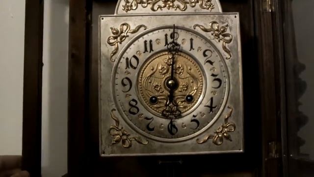 Старинные настенные часы с боем Gustav Becker 95 см смотреть онлайн