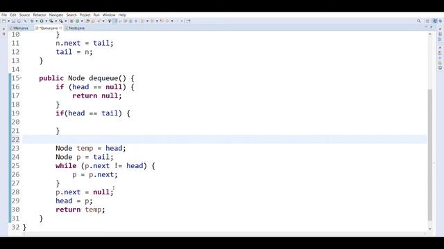 JAVA - Queue Data Strucutre - برمجة هيكل بيانات الطَّبور باستخدام جافا смотреть онлайн