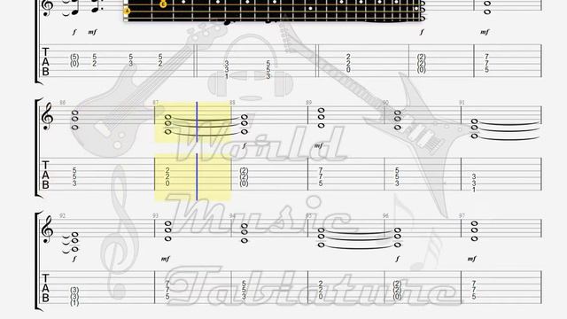Dio, Ronnie James We Rock GUITAR TAB смотреть онлайн
