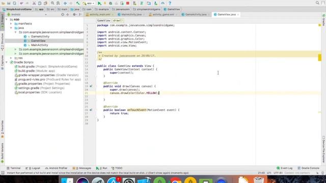 How to create a simple Android 2D Game using Java - Beginner Tutorial 1 смотреть онлайн