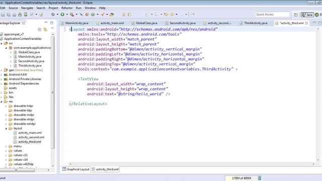 Use application context variable as a Global variable смотреть онлайн