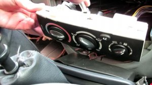 Замена ламп в панели управления печкой Рено Меган