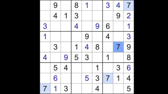 Sudoku solution – Washington Post online sudoku 16 June 2023 Expert level смотреть онлайн