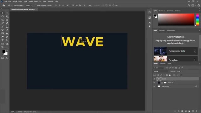 Tutorial Wave Text Effects Photoshop | Wave Text effect in Photoshop | Photoshop text effect | смотреть онлайн