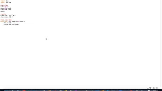 Python 3.8.2 Turtle Countdown смотреть онлайн