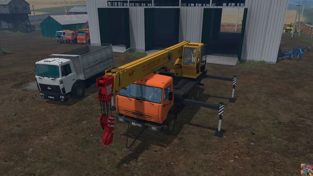 FS2015 - Один российский край - 98 - новый МАЗ, разгрузочные работы и кормосмесь