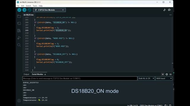 Node-RED with ESP32 communication via Serial Port смотреть онлайн