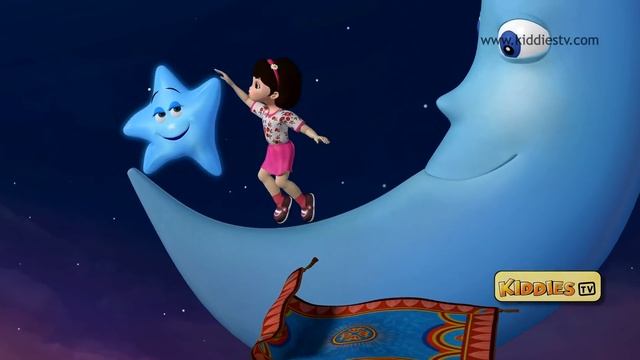 Twinkle Twinkle little star How i wonder what you are | Nursery rhymes | Baby songs | Kiddiestv смотреть онлайн