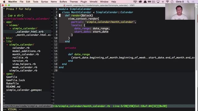 Simple Calendar Rubygem: Adding Week and Month Calendars смотреть онлайн
