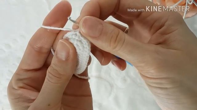 МК Подошва для пинетки крючком . Вяжем обувь для зайки. смотреть онлайн
