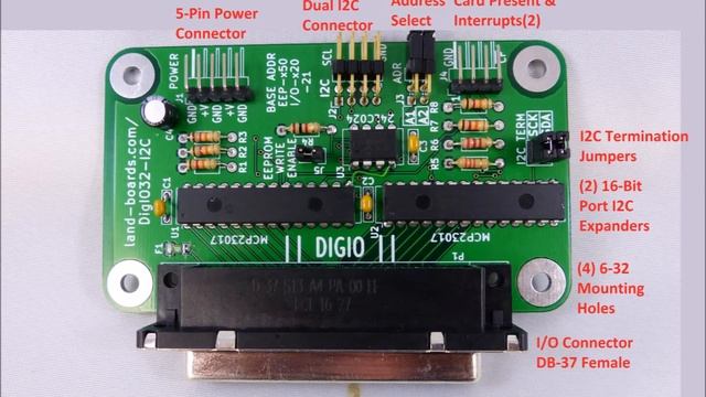 Land Boards - 32-Bit Digital I/O Card (Digio32 I2C) смотреть онлайн