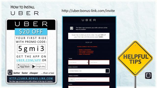 How to Install Uber + Uber FREE Ride Promo Code + Added Bonus смотреть онлайн