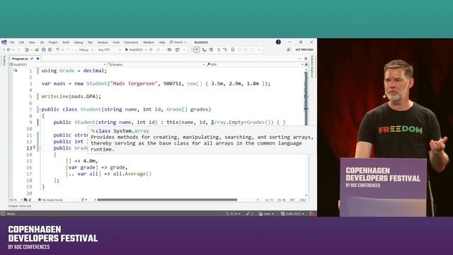 What’s Next in C#? - Mads Torgersen - Copenhagen DevFest 2023 смотреть онлайн