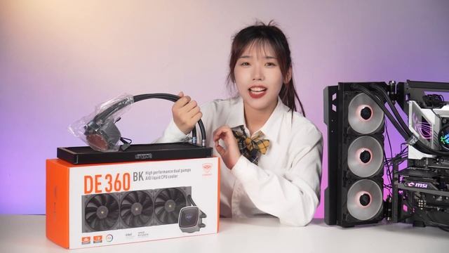 创新双水泵，超频三DE360水冷散热器开箱评测PCCOOLER DE360 CPU Water Cooler  Review