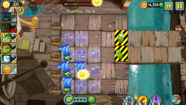 Threepeater ТРОЙНОЙ ГОРОХОСТРЕЛ или Пираты атауют Растения против зомби 2 смотреть онлайн